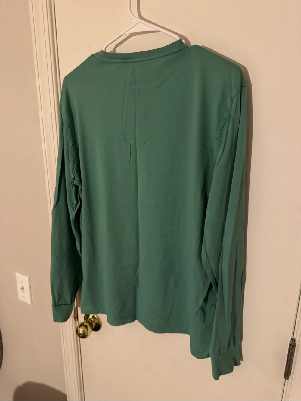 Polo by Ralph Lauren Green Long Sleeve Shirt with Yellow Pony Logo